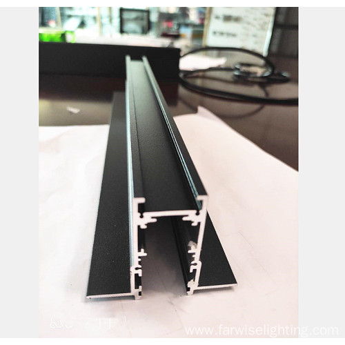 commercial lighting flushed aluminum extrusion track rail